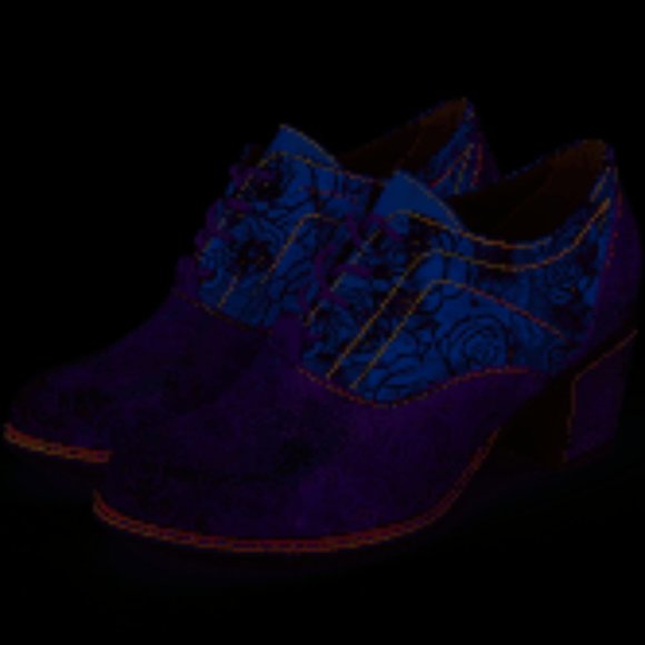 Handmade Leather Pumps - Purple, Gracosy - Picture 5 of 6